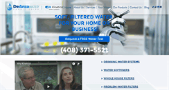 Desktop Screenshot of deanzawater.com